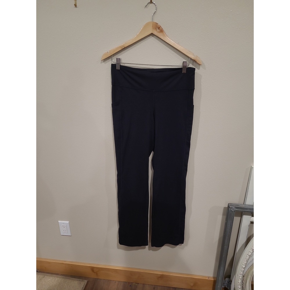 J. Jill Fit Performance Women SZ S Black Bootcut Athletic Pants w/side pockets